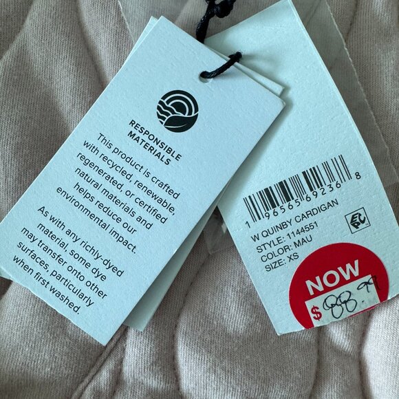 UGG Quilted button-up Quinby Cardigan – NWT – Size XS – Mauve / Rose Smoke 💖 - Picture 7 of 16